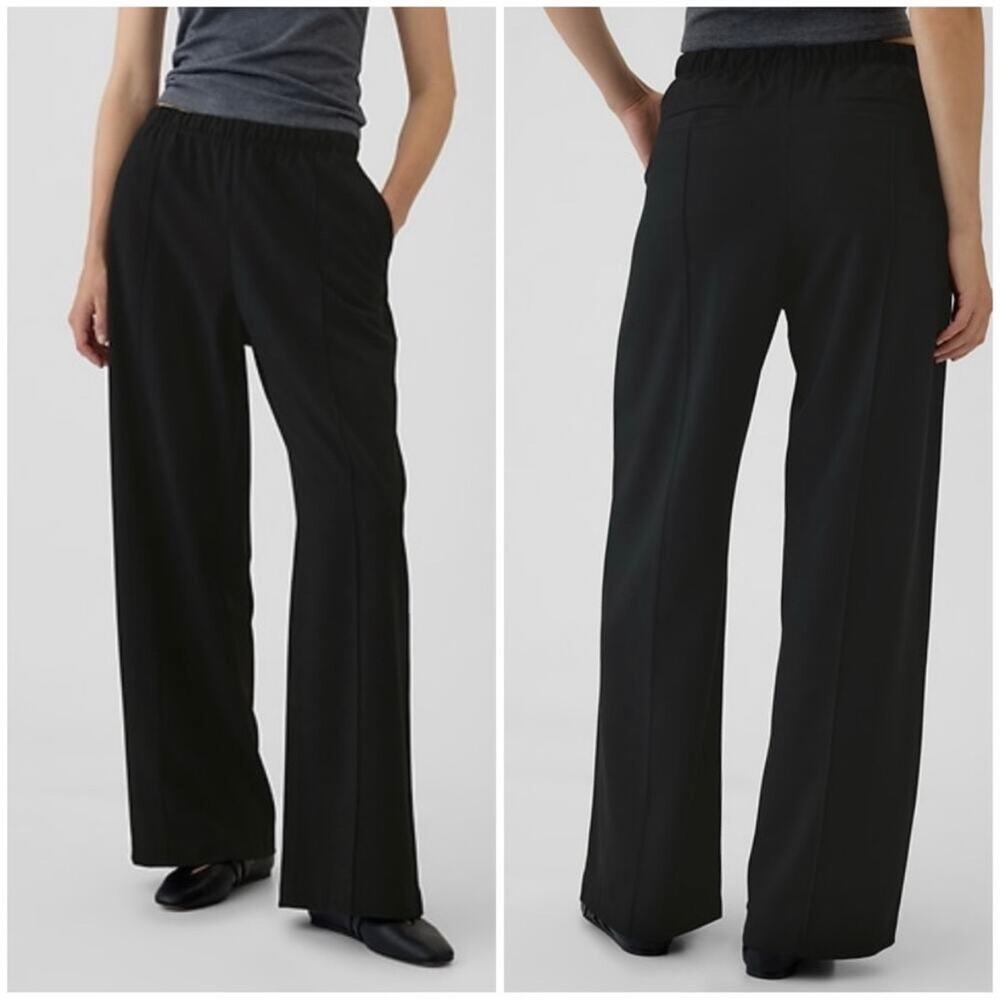 Gap Wide leg seamed pull on Pants Black XXL 522596